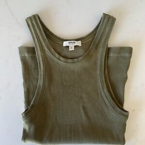 Agolde Bailey Tank in olive green
